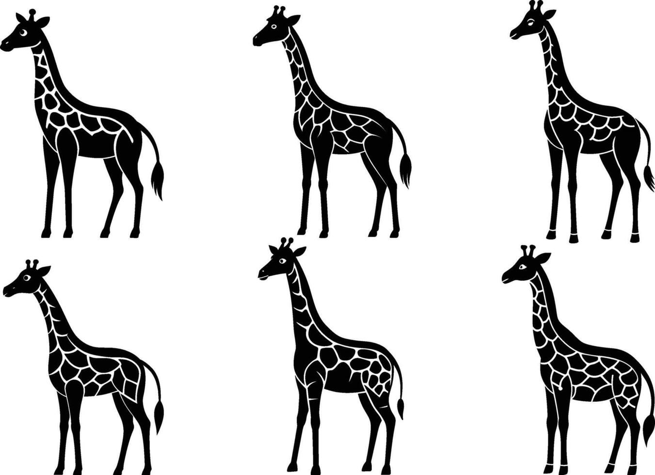 Giraffe logo illustration vector