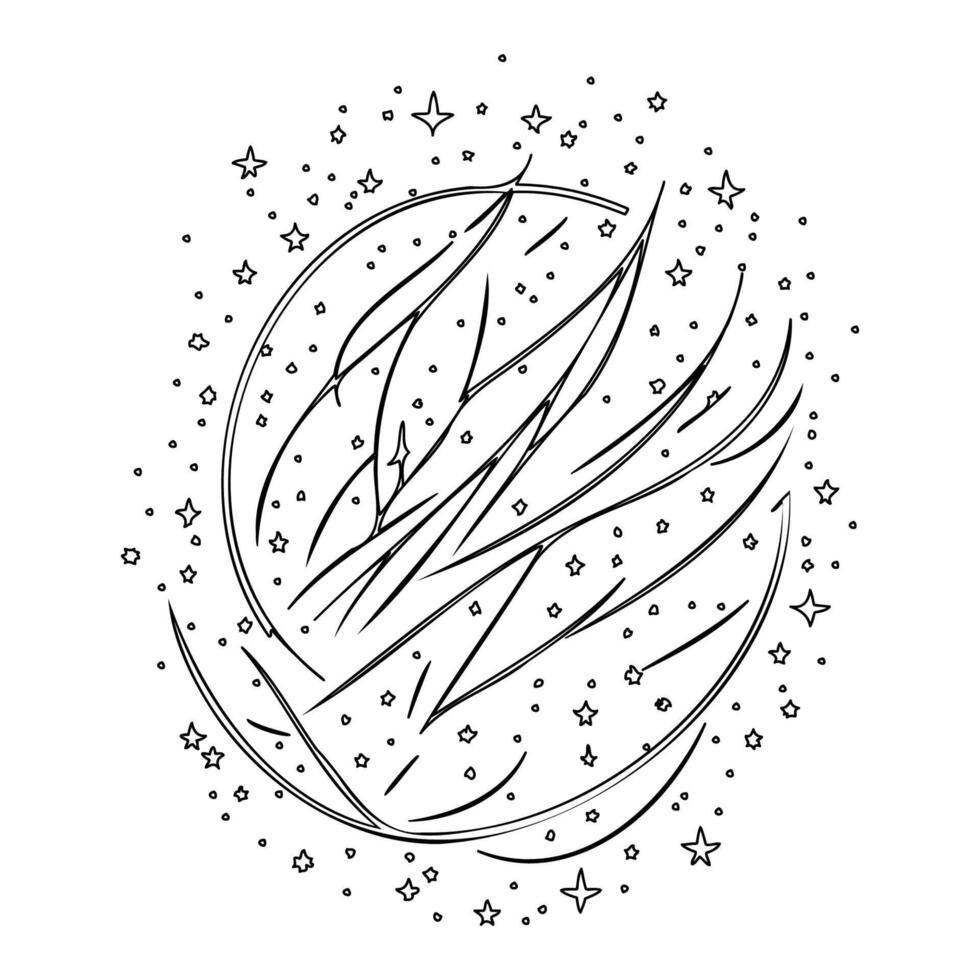 Constellations outline illustration sketch vector