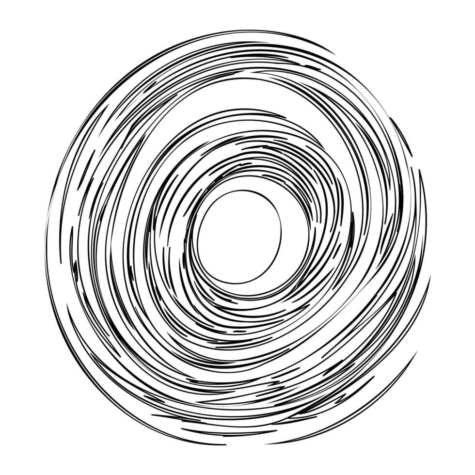 Black hole outline illustration sketch vector