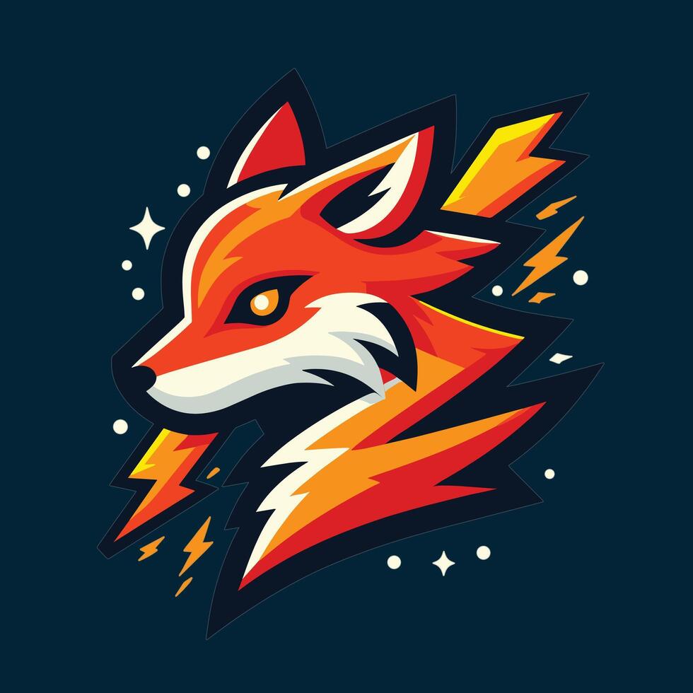Fox Head Logo Design vector