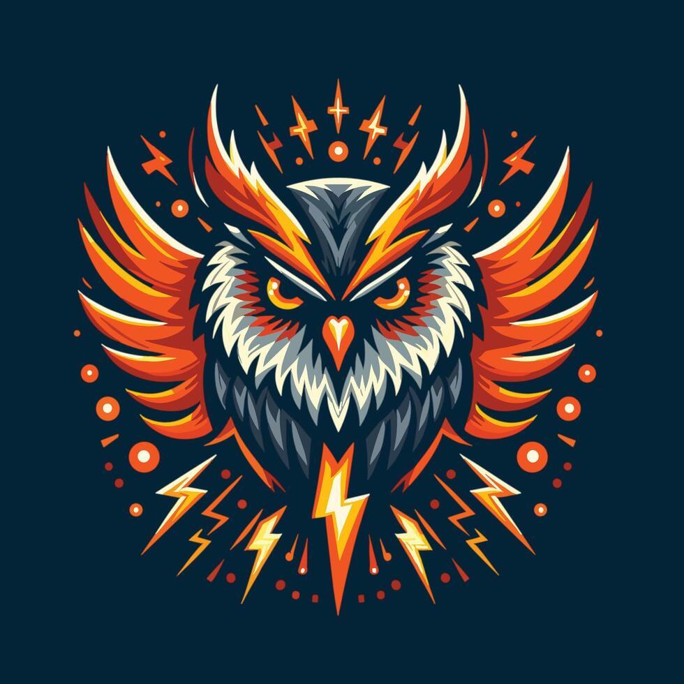 Owl Head Logo Design vector