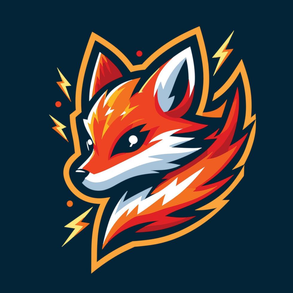Fox Head Logo Design vector