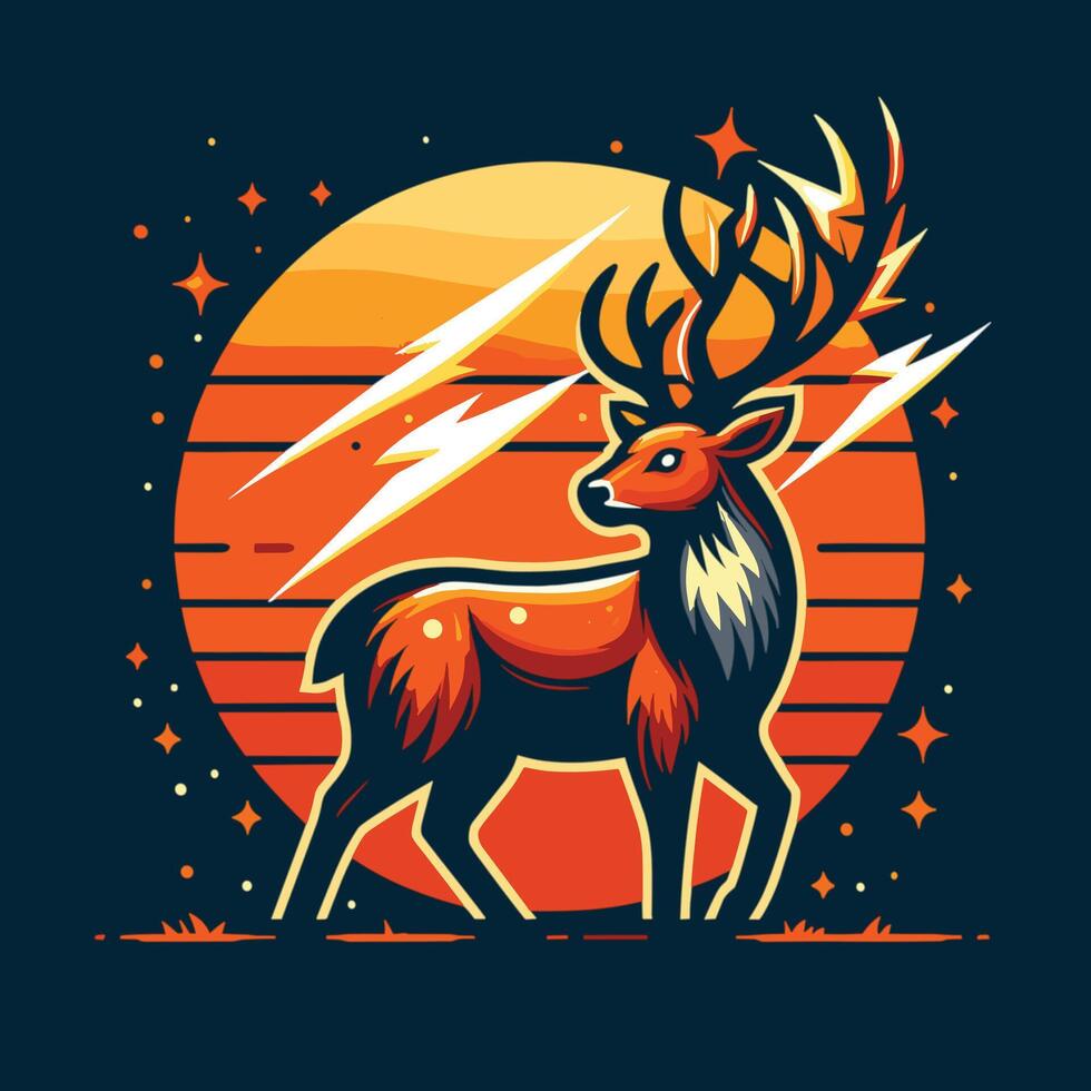 Deer Logo 6 vector