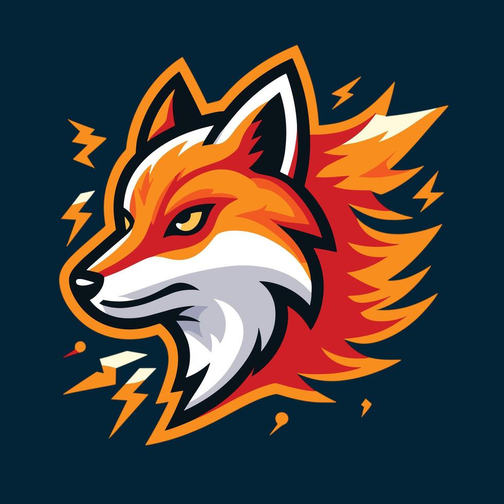 Fox Head Logo Design vector