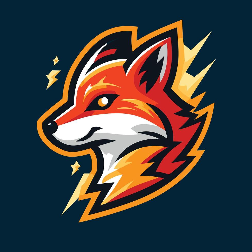 Fox Head Logo Design vector
