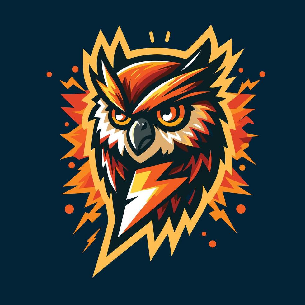 Owl Head Logo Design vector