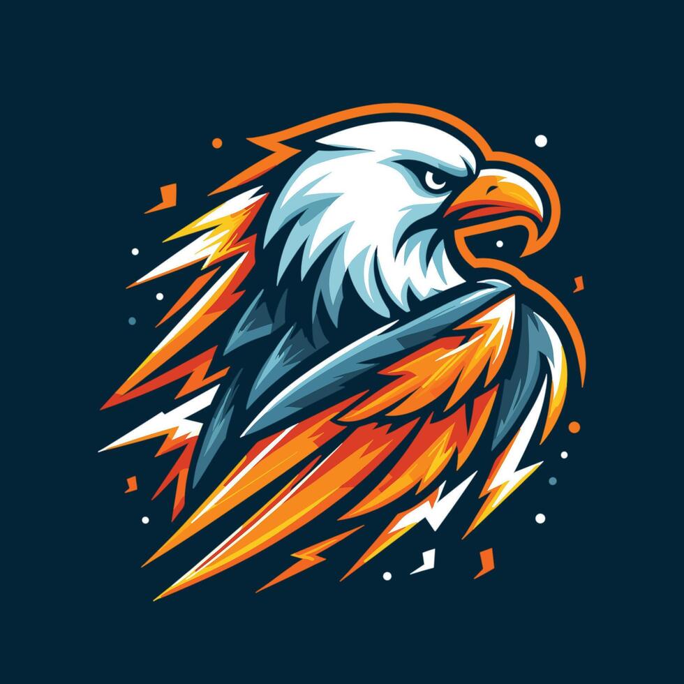 Hawk head Logo Design vector