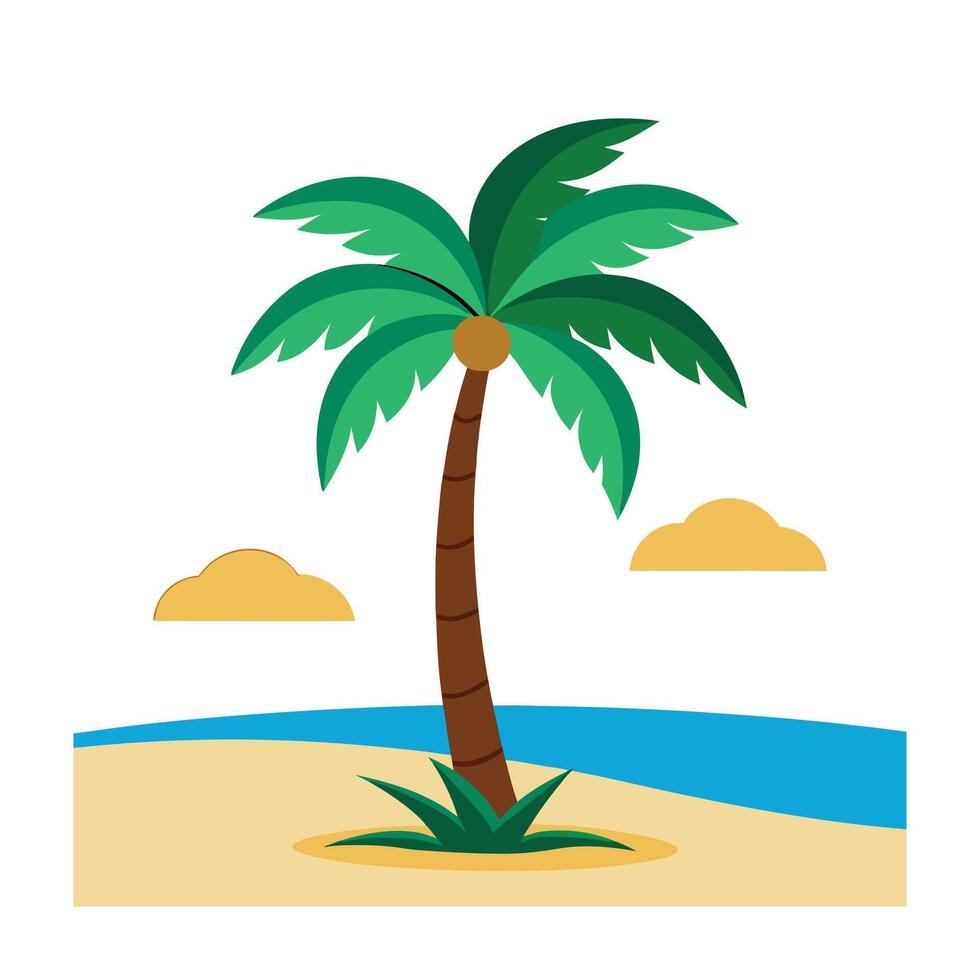 Different types of trees illustration vector