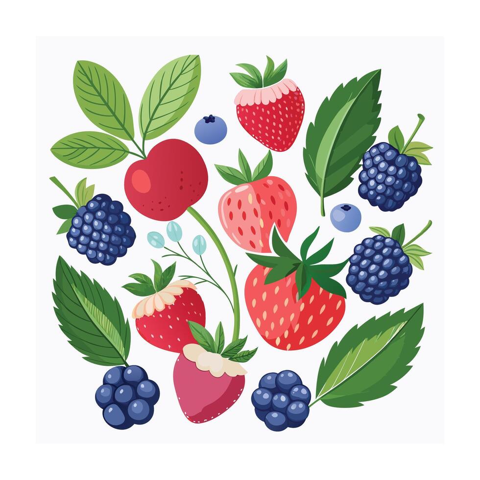 Hand drawn design botanical elements collection vector