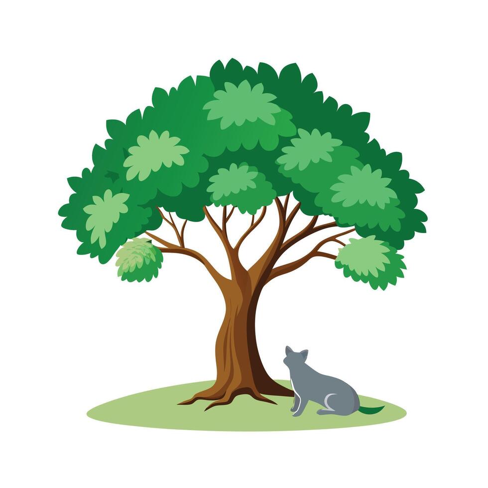 Different types of trees illustration vector