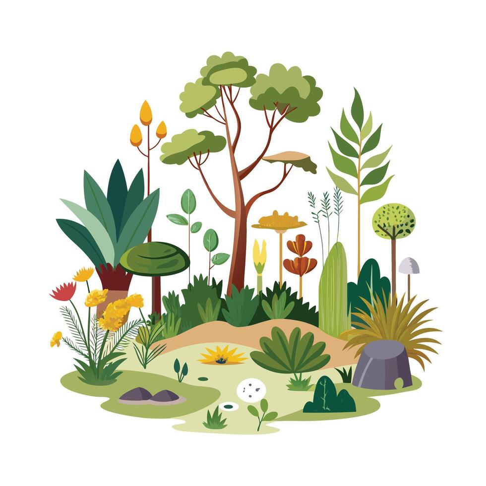 Hand drawn design botanical elements collection vector