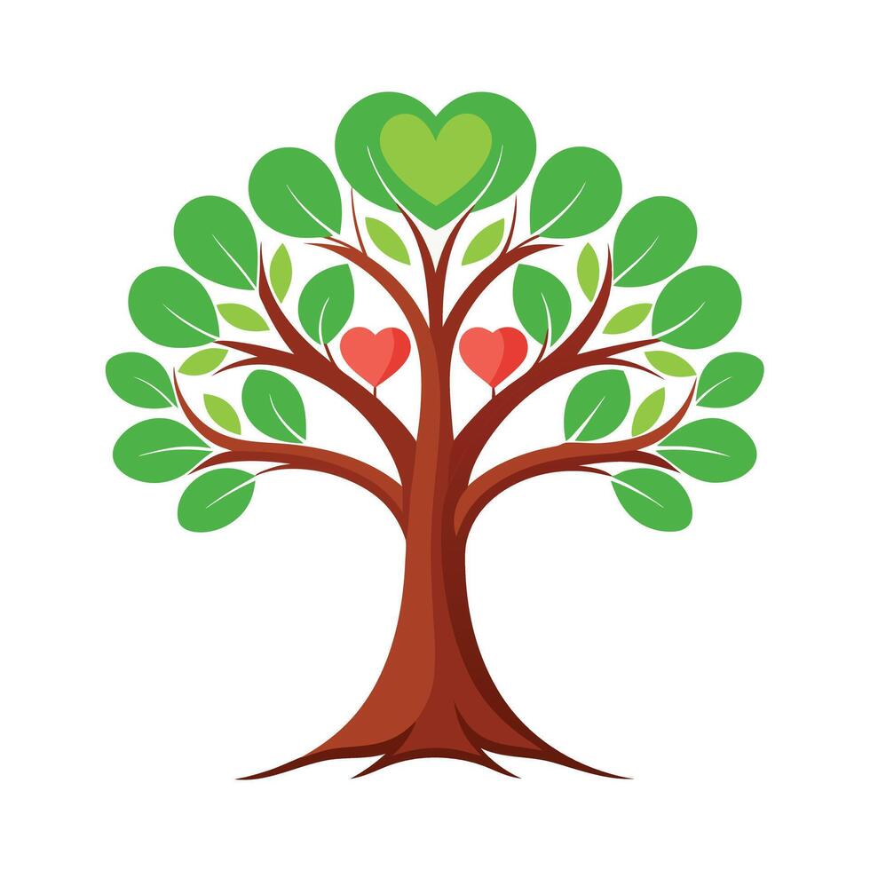 Different types of trees illustration vector