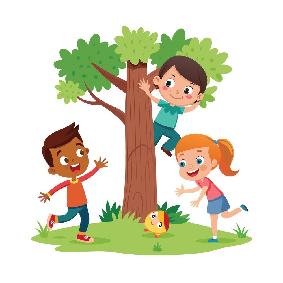 Different types of trees illustration vector