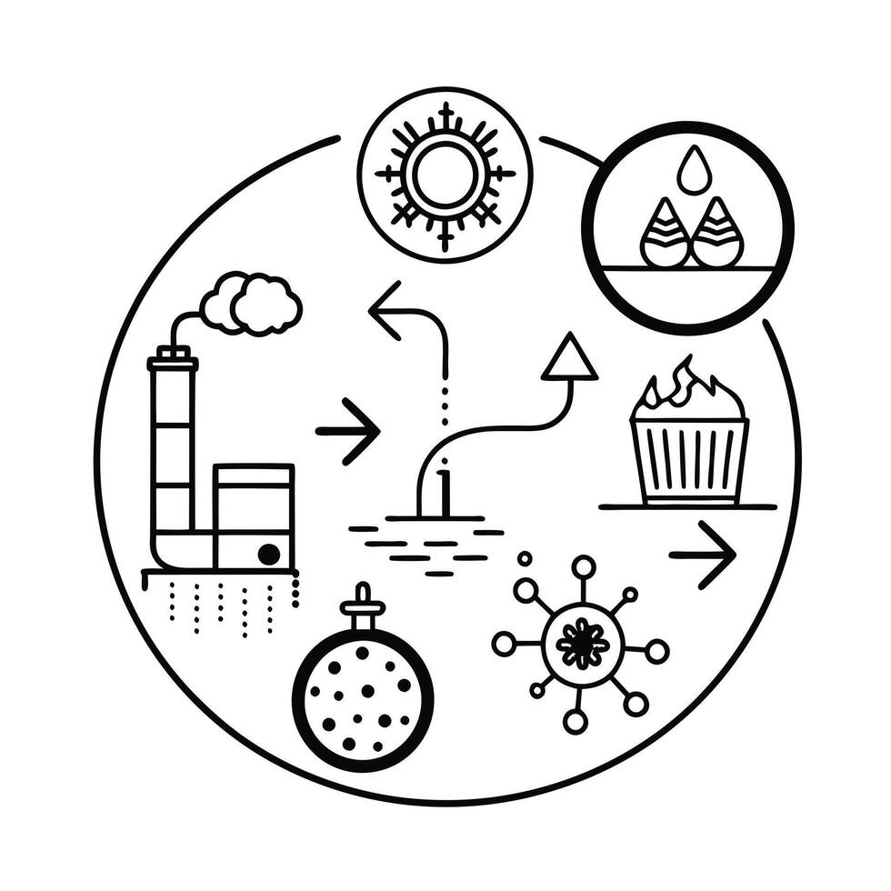 Microbiology Coloring Pages For Kids Coloring Book vector
