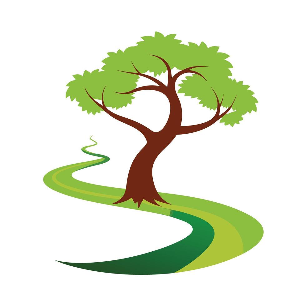 Different types of trees illustration vector