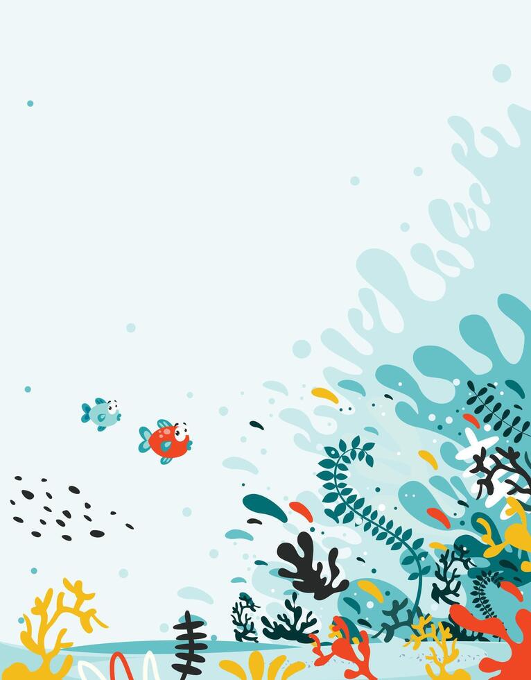 Blank Flat Summer Background Design vector