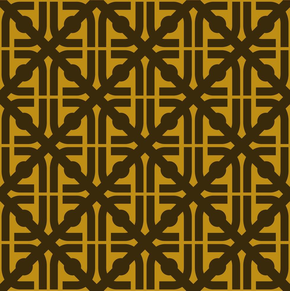 Modern ethnic geometric golden seamless pattern, with clean and flat style vector