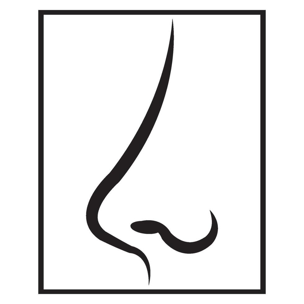 nose icon design vector