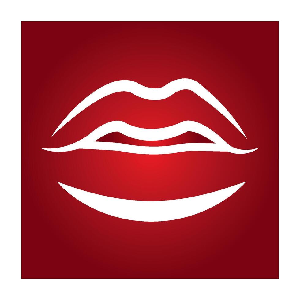 lips icon design vector