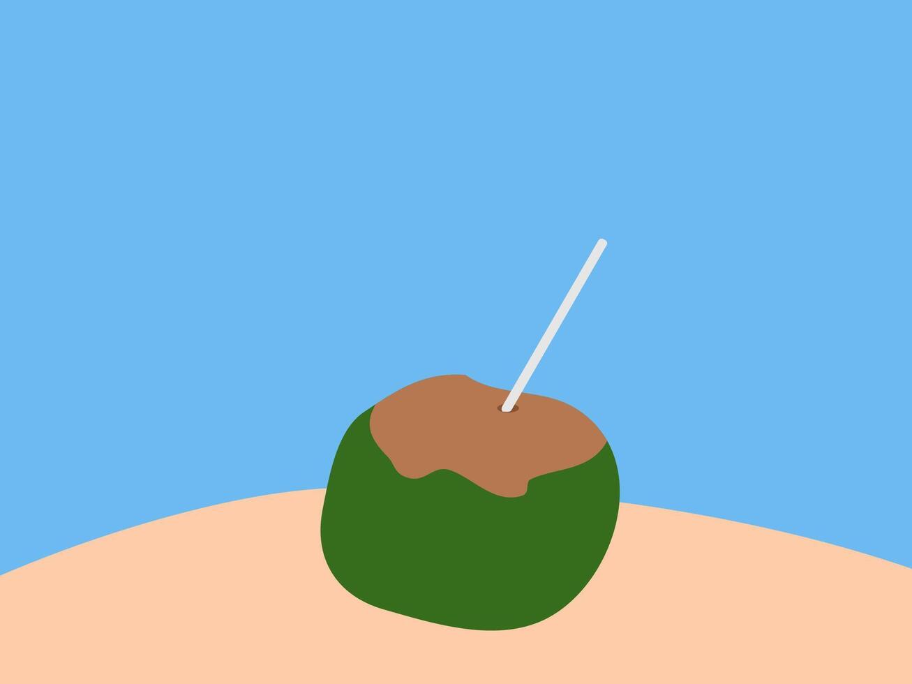 flat design summer illustration vector