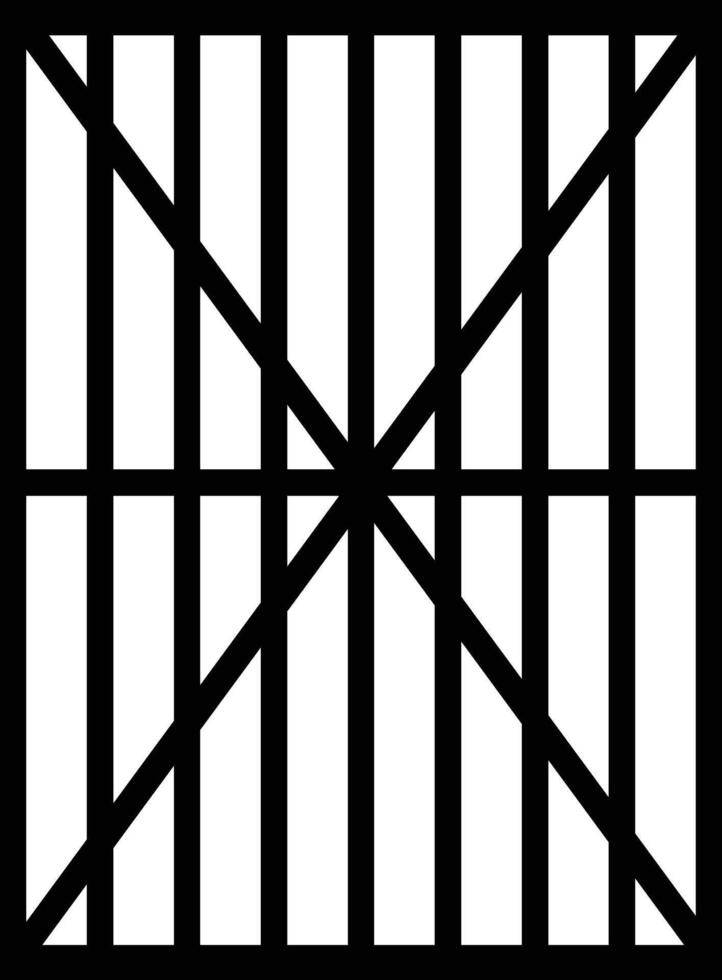 prison gate art illustration vector