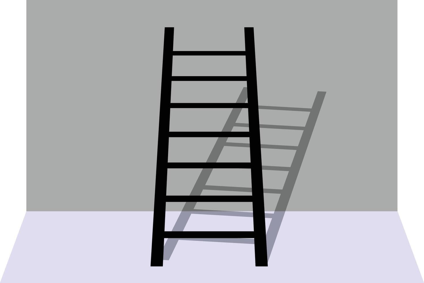 standing ladder art illustration vector