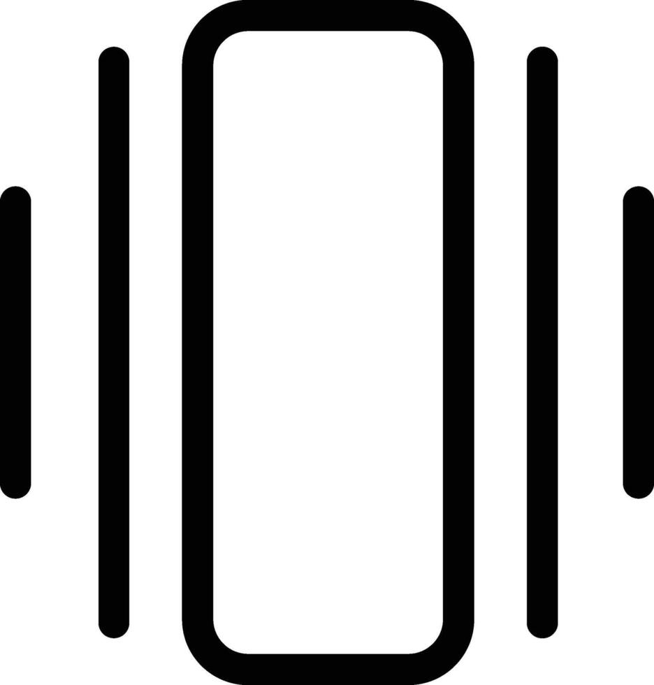 Vibrate mode icon isolated on white background image vector