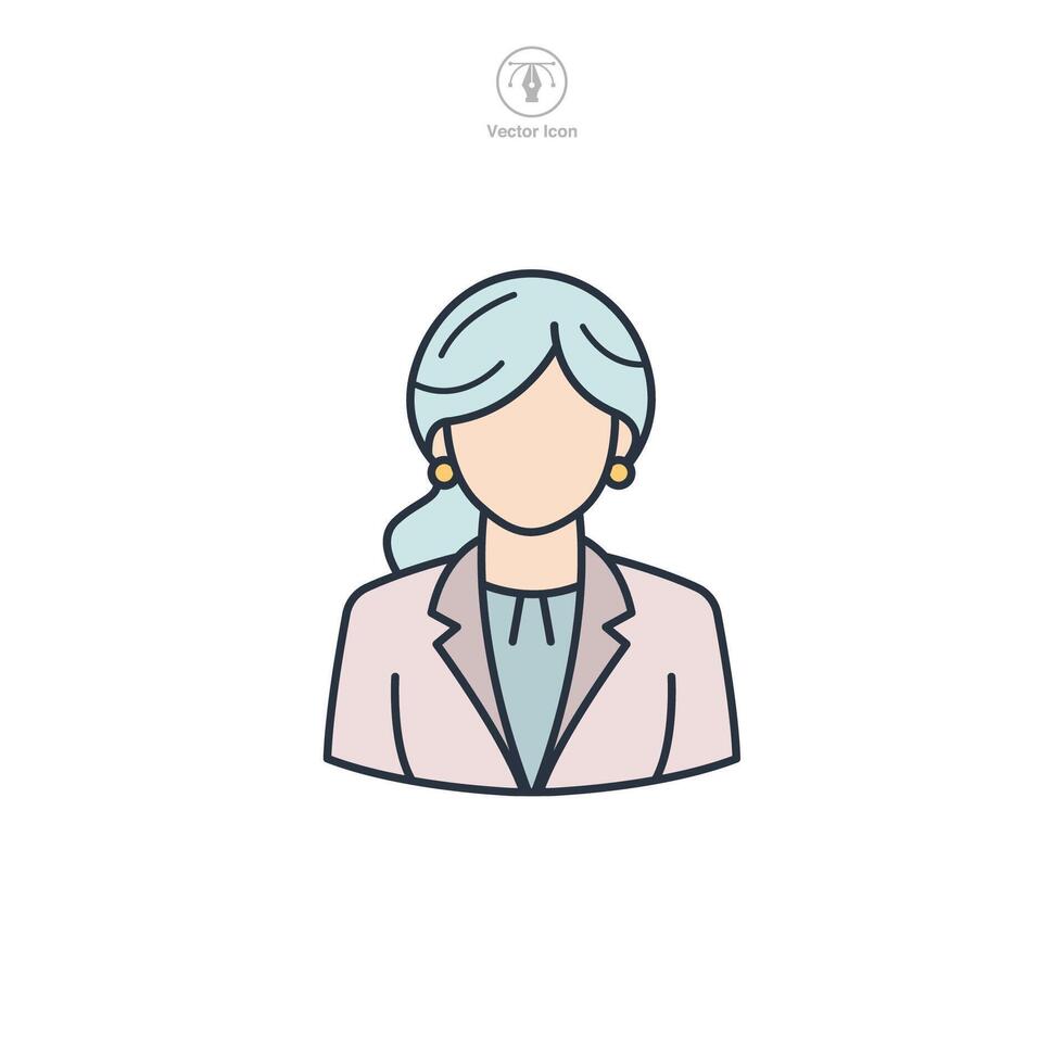 Avatar Icon theme symbol illustration isolated on white background vector
