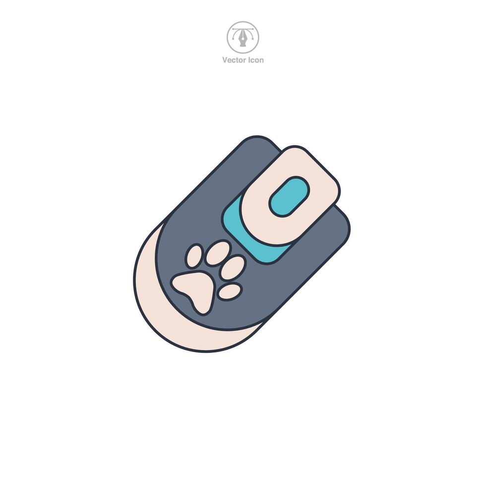 pet tech icon symbol illustration isolated on white background vector