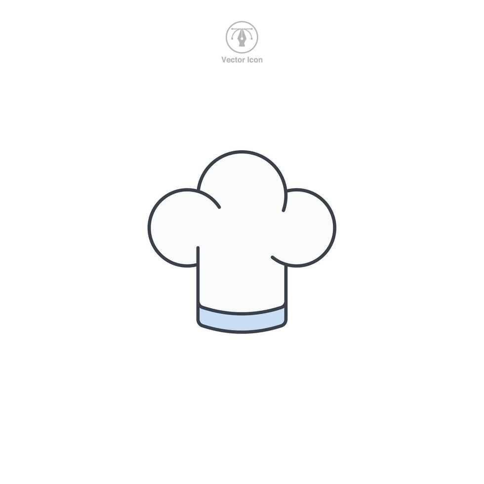 Chef Hat icon theme symbol illustration isolated on white background vector
