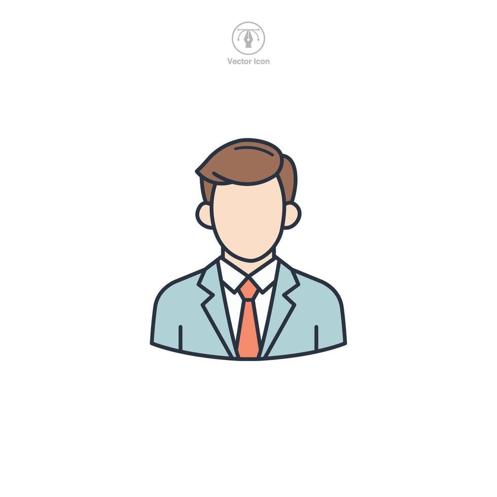 Avatar Icon theme symbol illustration isolated on white background vector