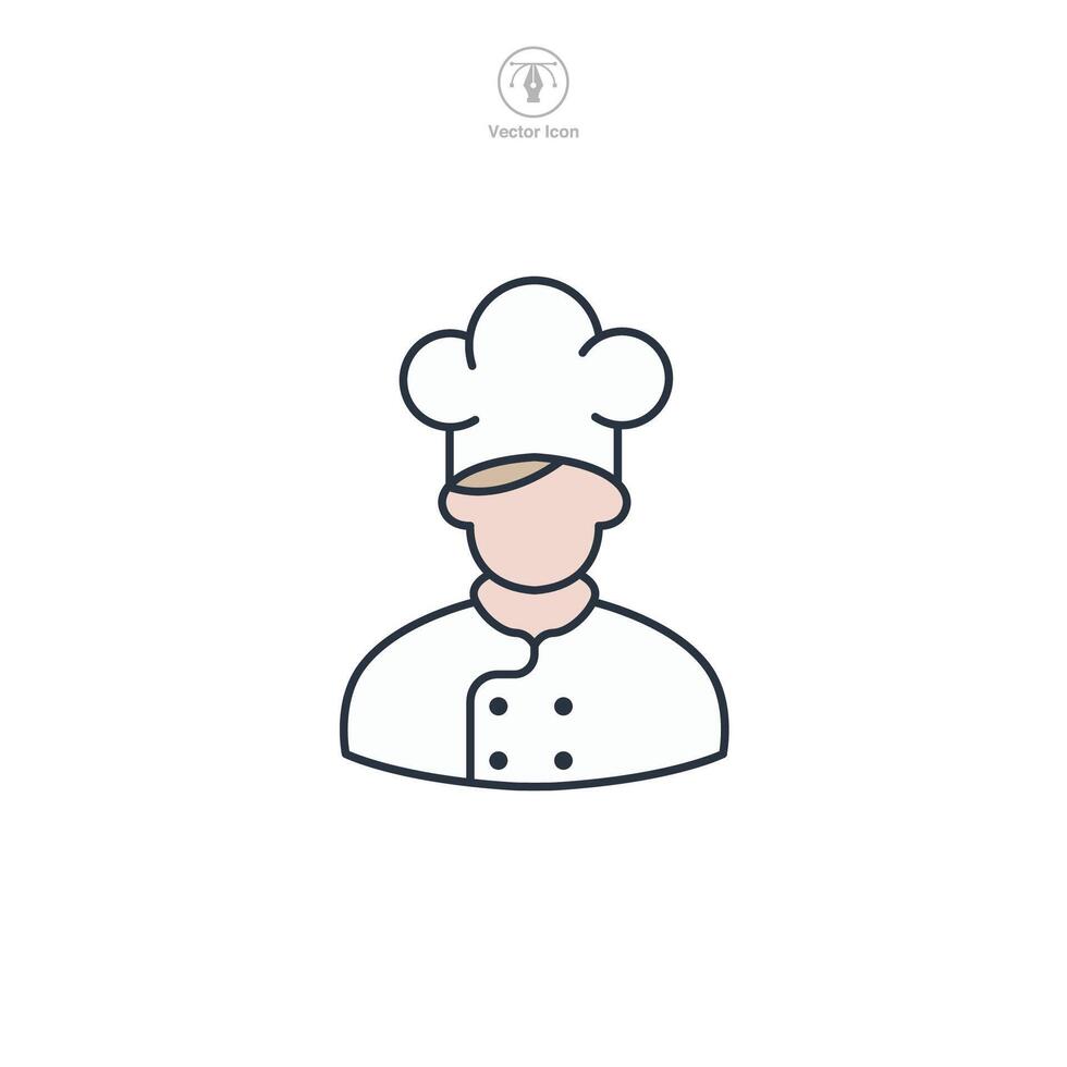 Avatar Chef Icon theme symbol illustration isolated on white background vector