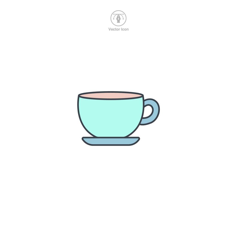 Coffee Cup icon theme symbol illustration isolated on white background vector
