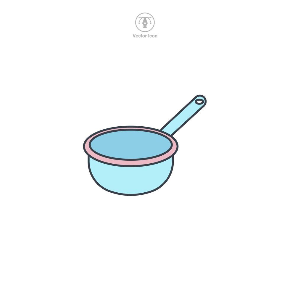Frying Pan icon theme symbol illustration isolated on white background vector