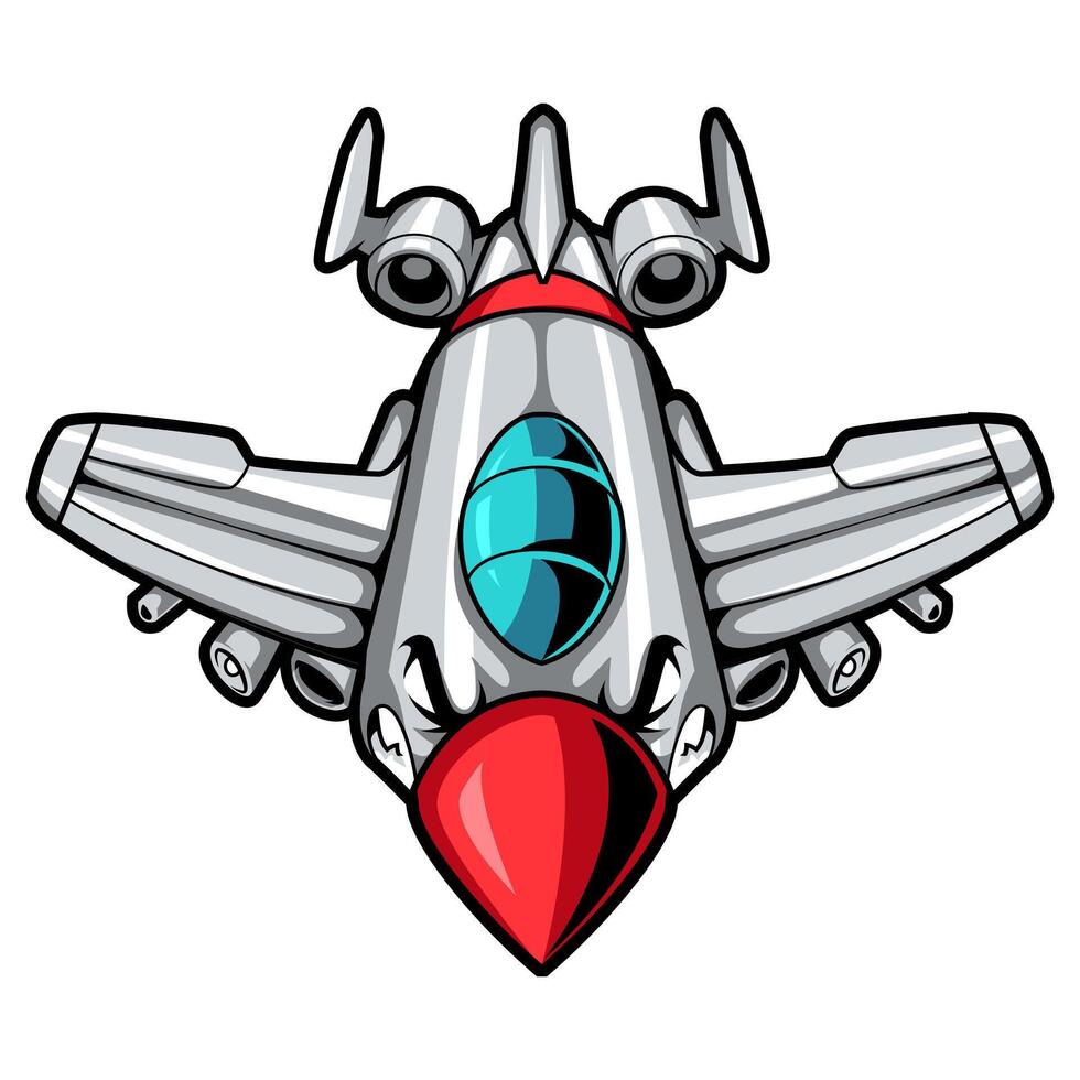 Airplane mascot esport logo cool esports logo vector