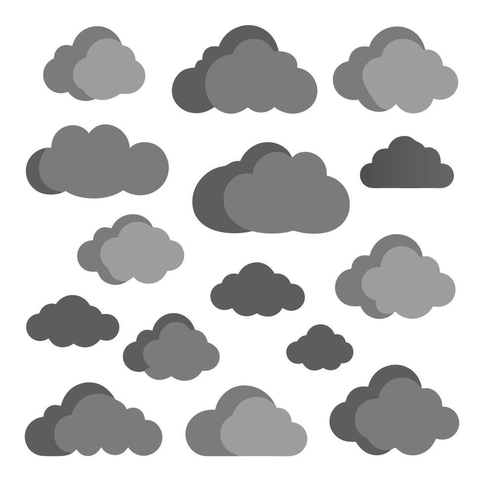 Creative Cloud Designs clouds, clouds, cloud set, cloud icons, cloud shapes. vector