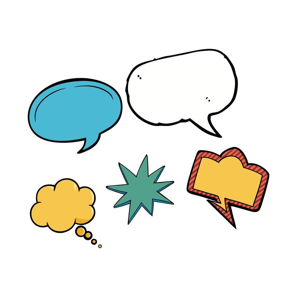 Creative Speech Bubble Symbols Collection. vector