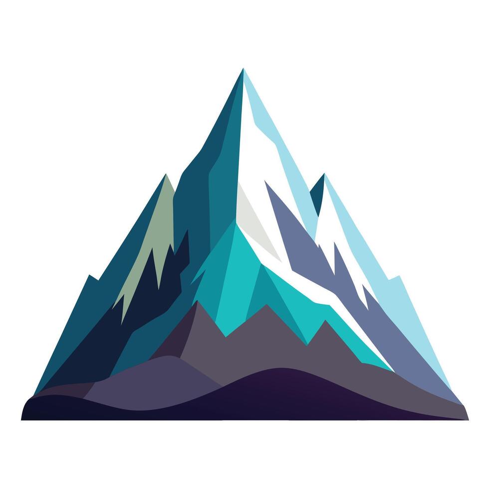 Majestic Mountain Illustration, Nature Landscape Mountain . vector