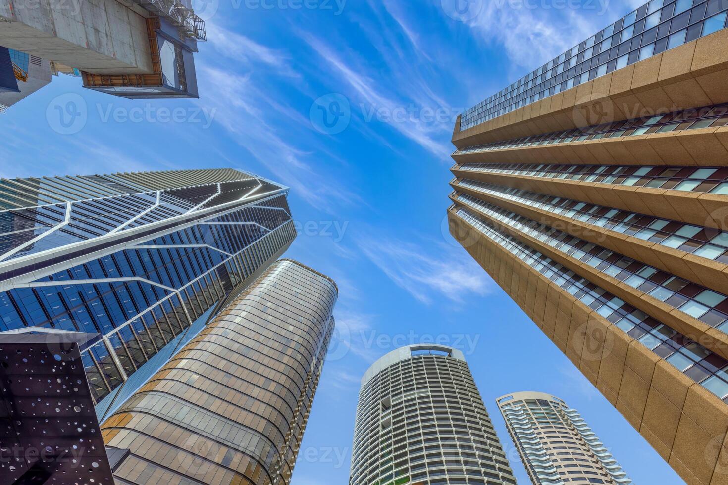 Australia scenic Sydney downtown skyline panorama and financial business center near Opera House photo