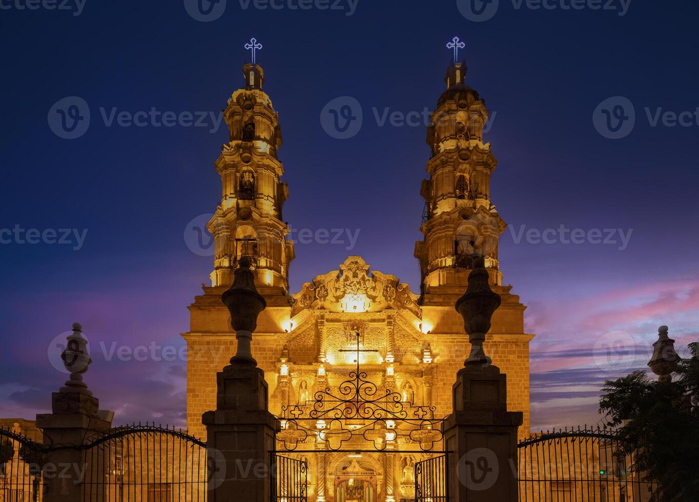 Mexico, Aguascalientes Cathedral Basilica in historic colonial center near Plaza de la Patria photo