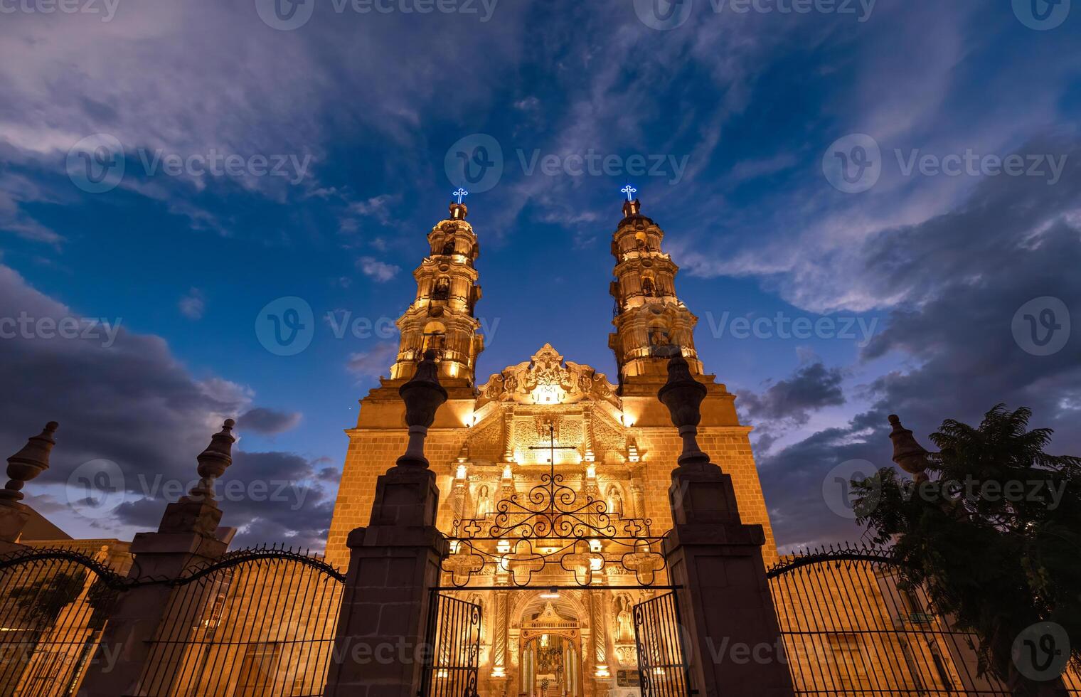 Mexico, Aguascalientes Cathedral Basilica in historic colonial center near Plaza de la Patria photo