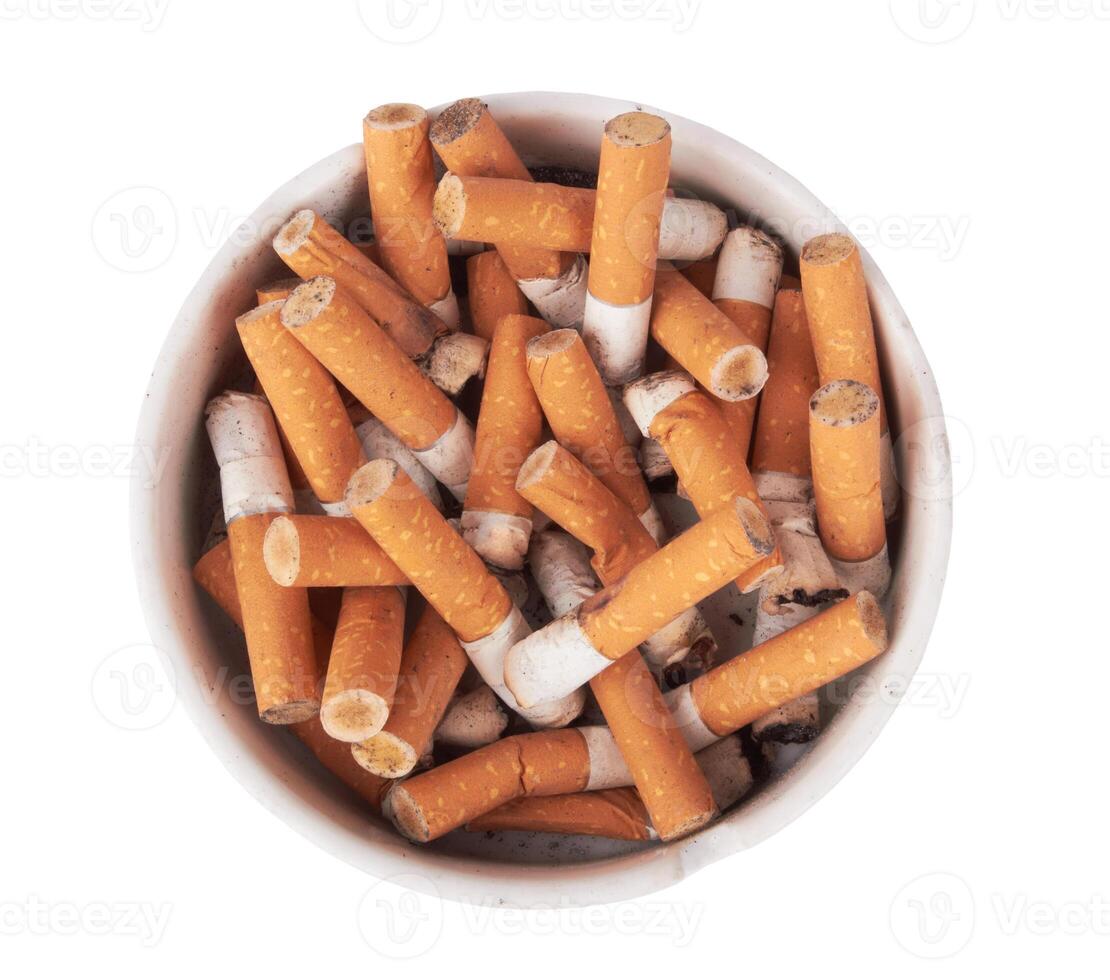 Ashtray full on white photo