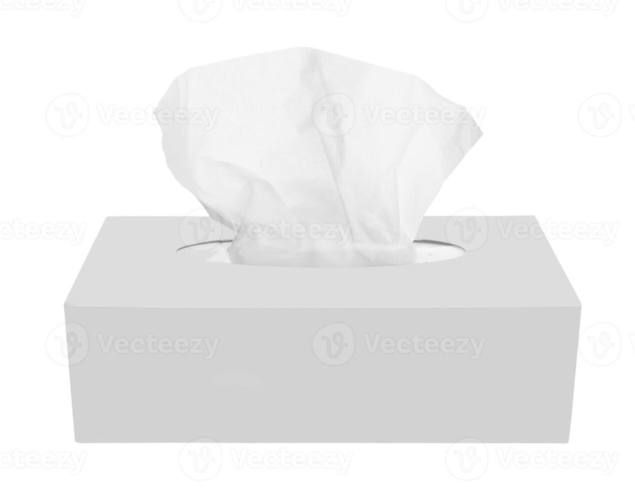Tissue box on white photo