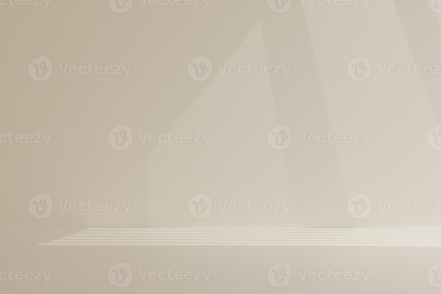 A light shining on a wall with a beige background. photo