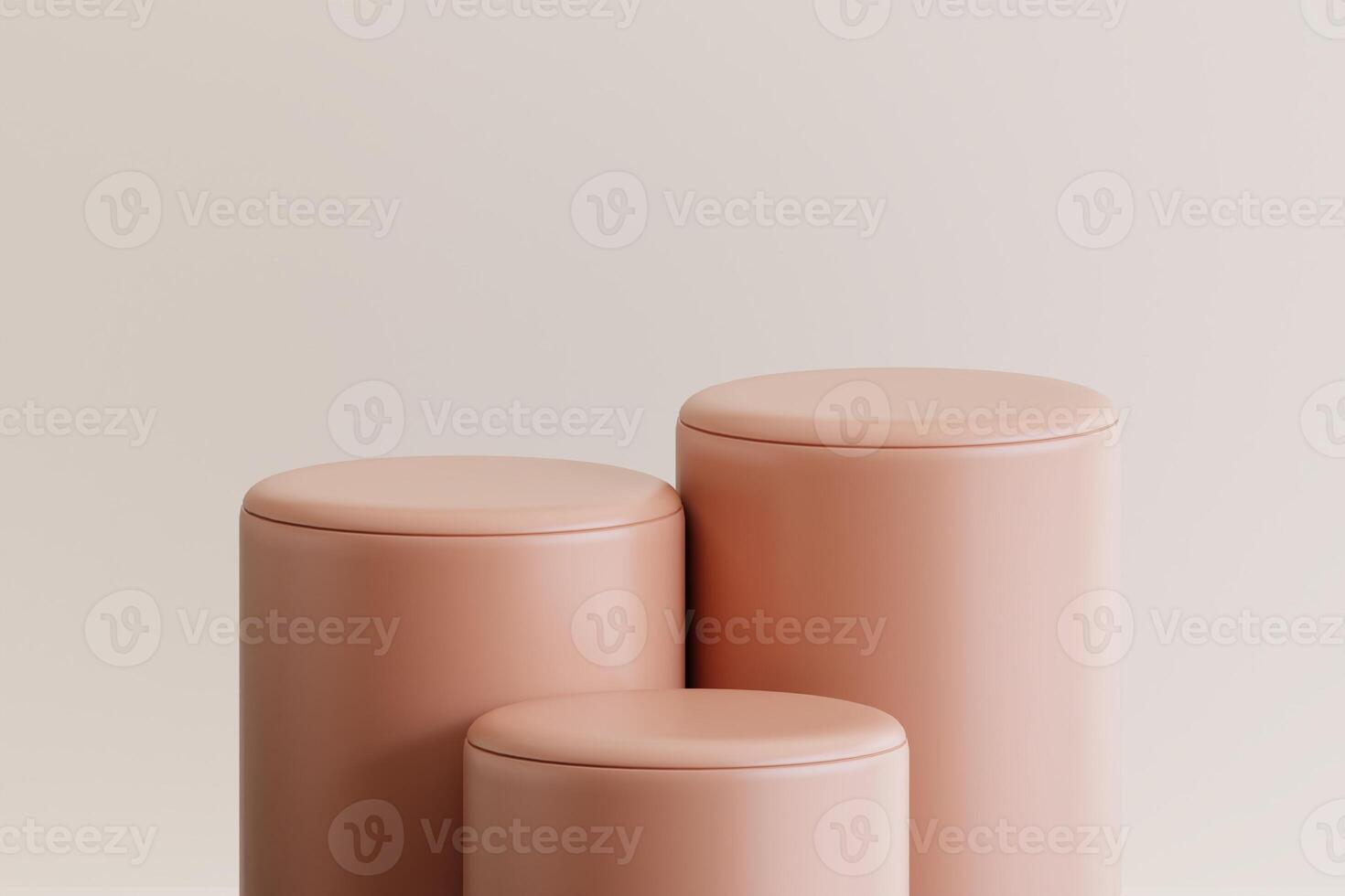 Product display podium for product presentation. 3d rendering. photo