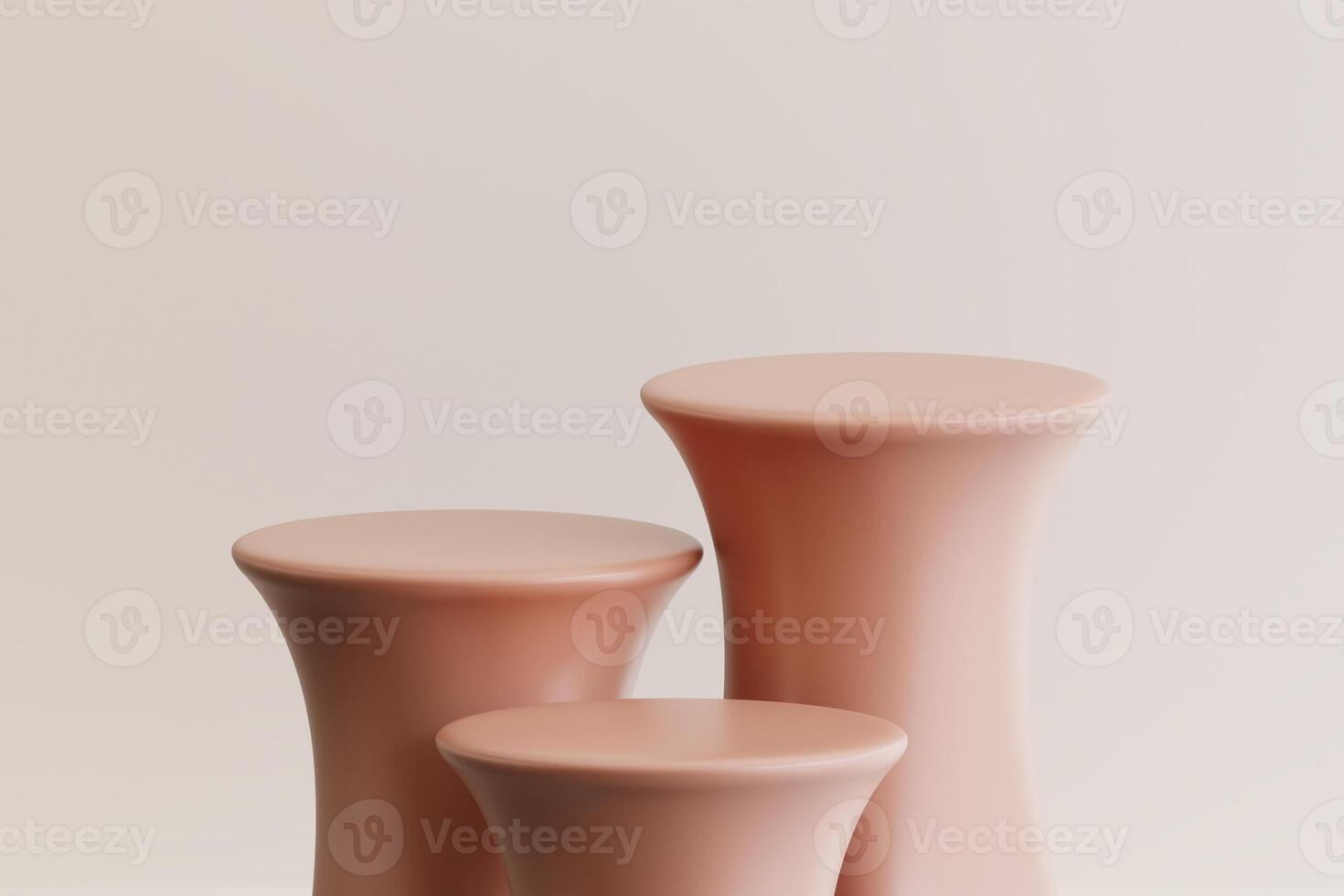 Product display podium for product presentation. 3d rendering. photo