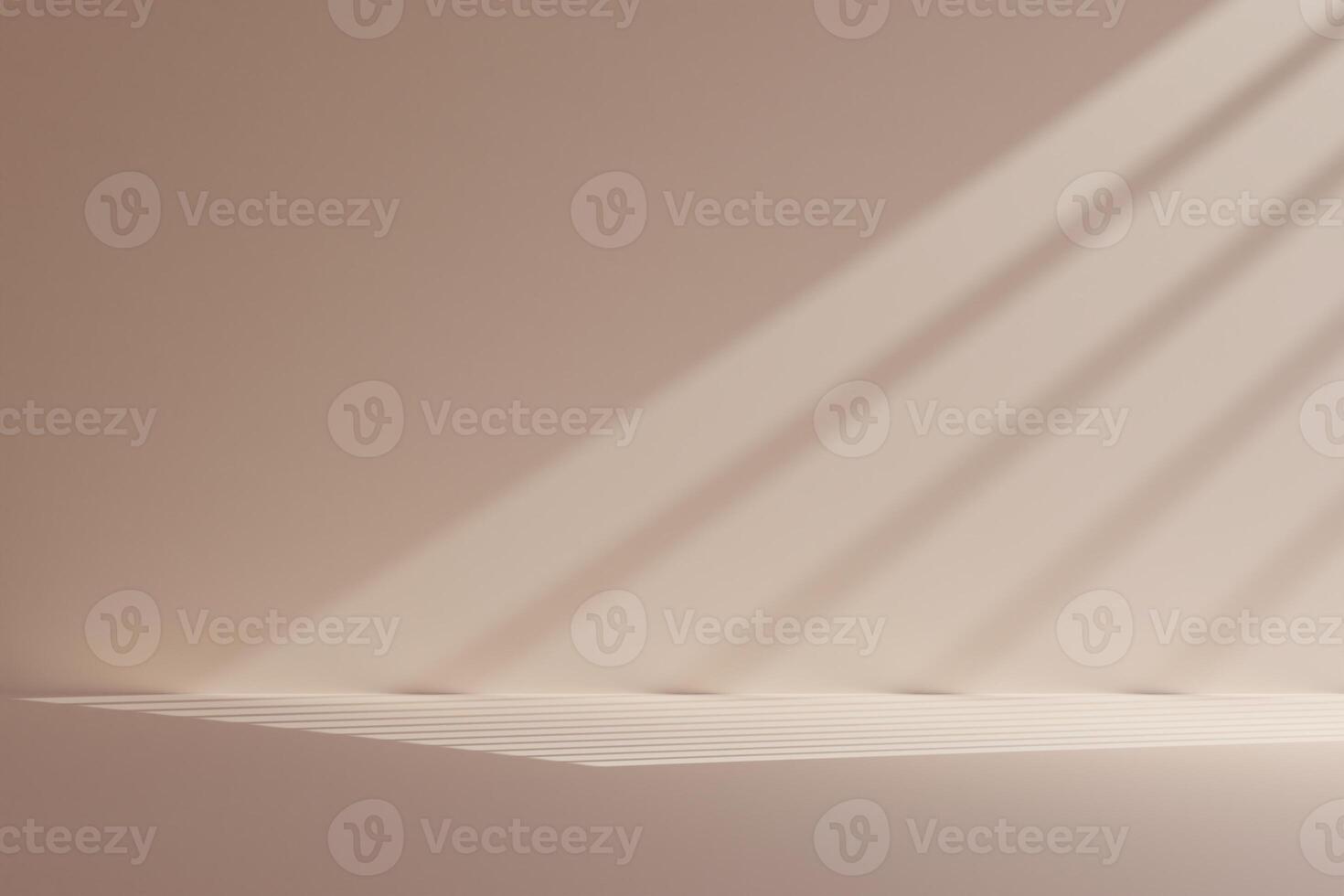 A light shining on a wall with a beige background. photo