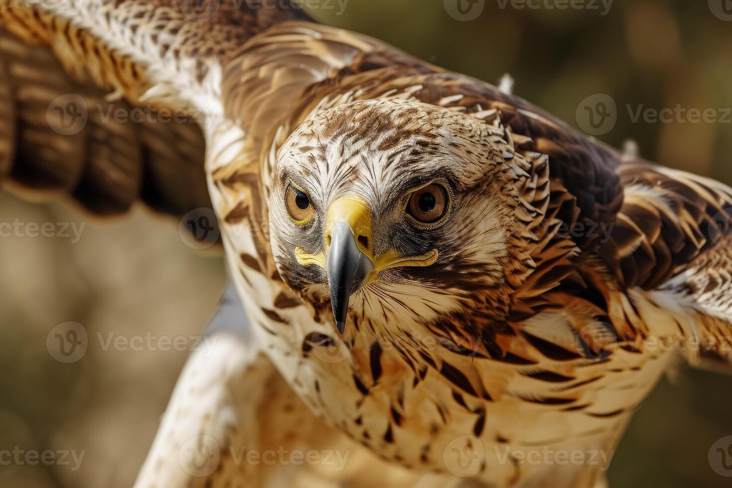 Bonellis Eagle Bird Flying in the forest photo