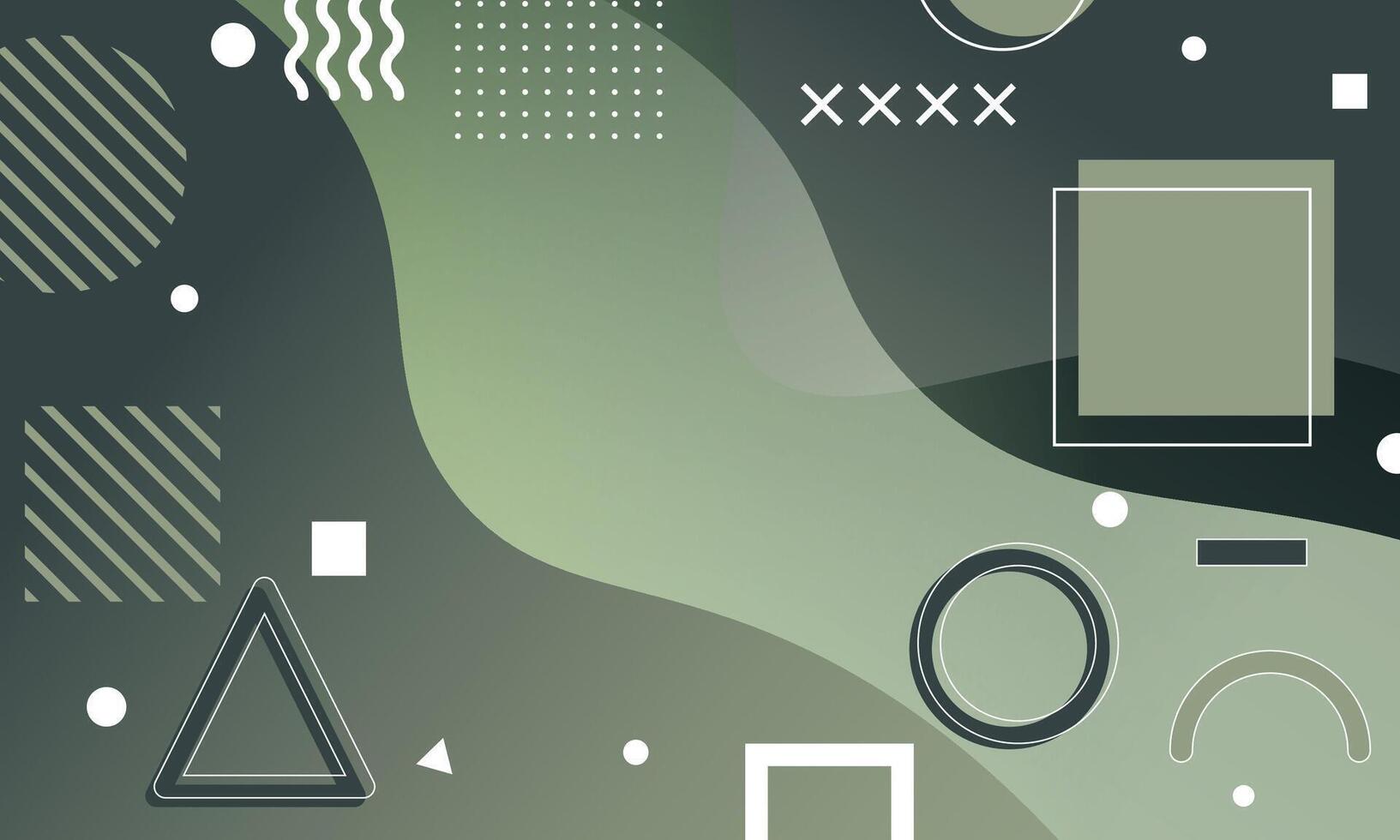 Gradient wave background with elements. vector