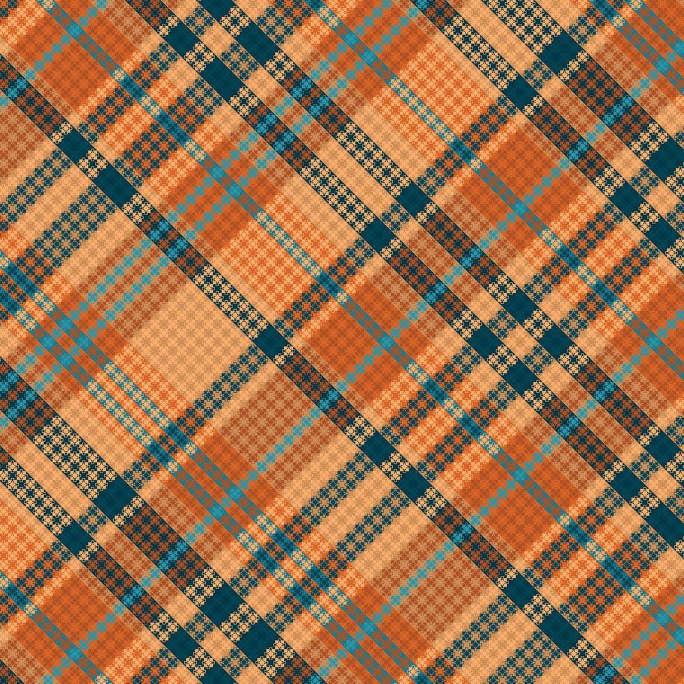 Tartan plaid pattern with texture. vector